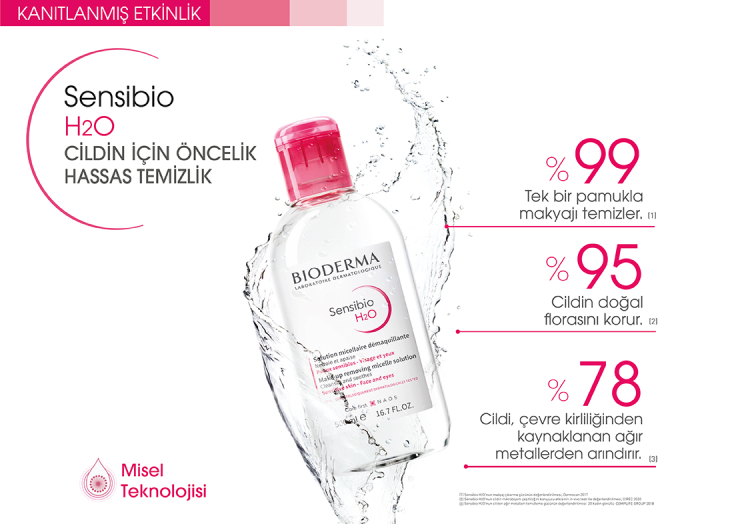 Sensibio H2O Micellar Makyaj Temizleme Suyu Hassas ve Normal Ciltler 500 ml