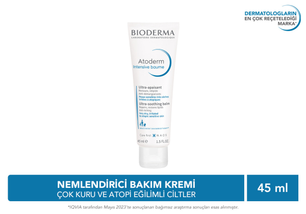 Atoderm Atopik Ciltler için Nemlendirici ve Onarıcı Bakım Kremi 45 ml