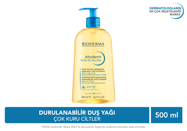 Atoderm Kuru Ciltler Nemlendirici Besleyici Duş Yağı Bebek Çocuk Yetişkin 500 ml