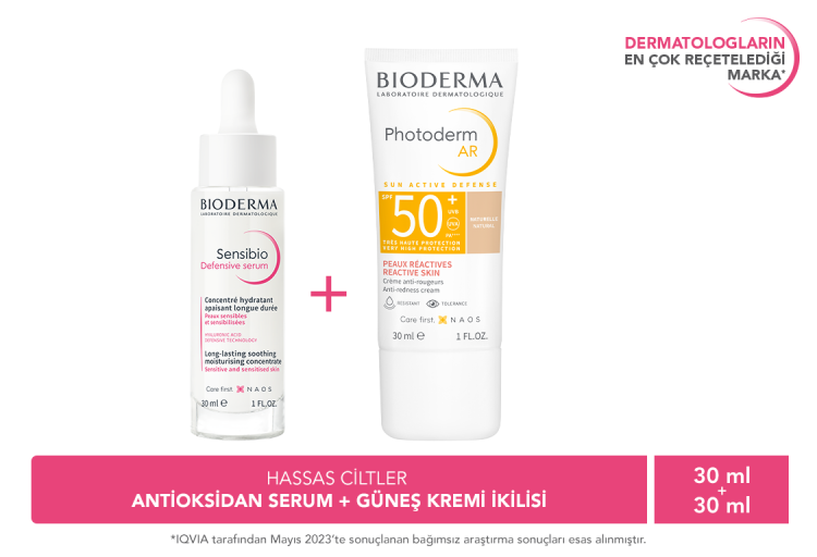 Photoderm AR SPF50+ & Sensibio Defensive Serum Antioksidan Serum ve Güneş Kremi İkilisi