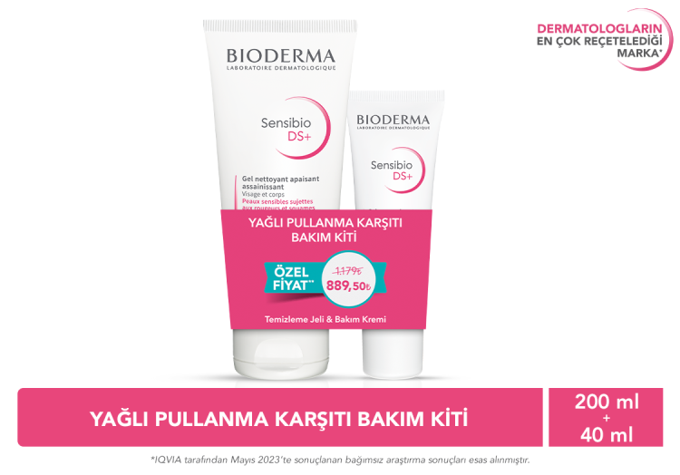 Sensibio Yağlı Pullanma Karşıtı Bakım Kiti