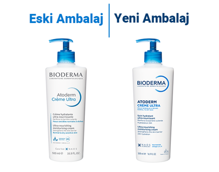 Atoderm Normal ve Kuru Ciltler için Nemlendirici Yüz ve Vücut Bakım Kremi 500 ml