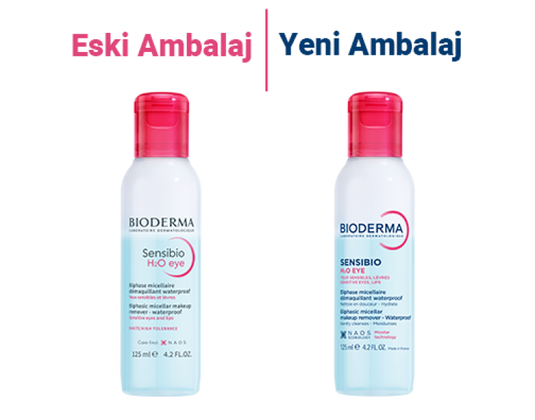 Sensibio H2O Eye Çift Fazlı Göz, Dudak, Kirpik Micellar Makyaj Temizleyici 125ml