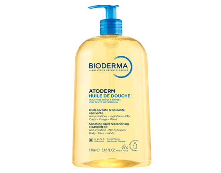Atoderm Kuru Ciltler Nemlendirici Besleyici Duş Yağı Bebek Çocuk Yetişkin 1 Lt