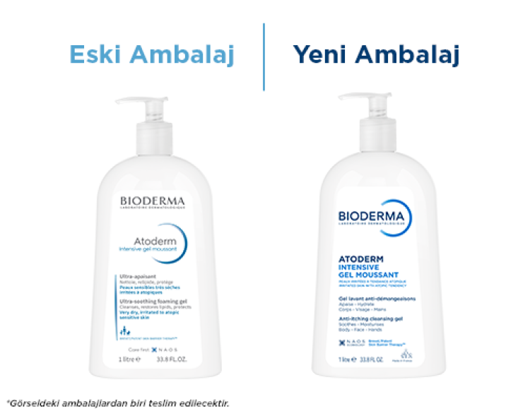 Atoderm Çok Kuru, Atopik Ciltler Niasinamid İçeren Onarıcı Temizleme Jeli 1 Lt