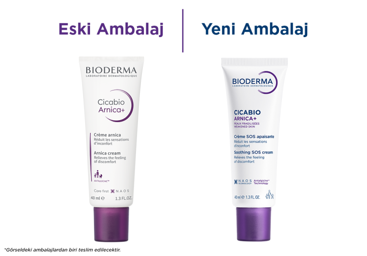 Cicabio Arnica+ Hasar Görmüş Cilt Bariyeri Onarıcı Yüz, Vücut Bakım Kremi 40 ml