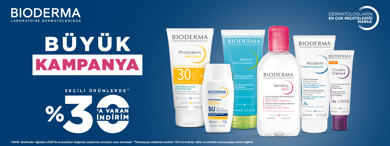 Bioderma Ürünlerinde %30'a Varan İndirim Kampanyası