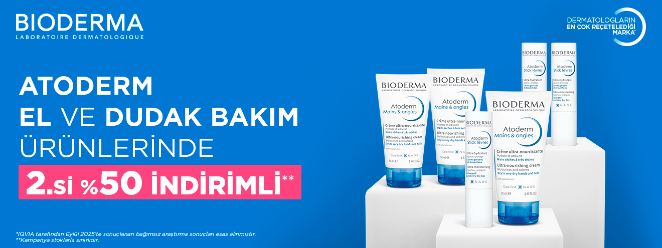 Bioderma Atoderm 2. ürüne  %50 İndirim
