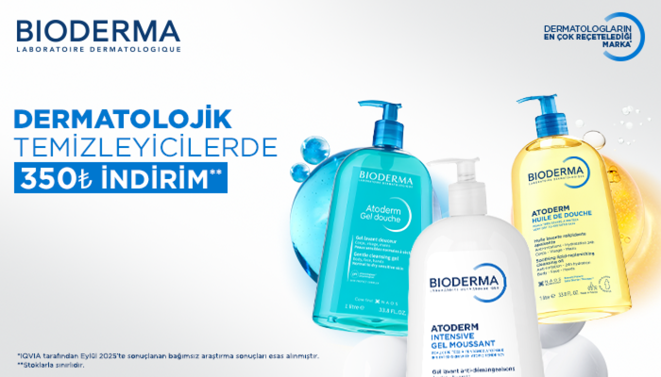 Bioderma Temizleyiciler 350 TL indirim