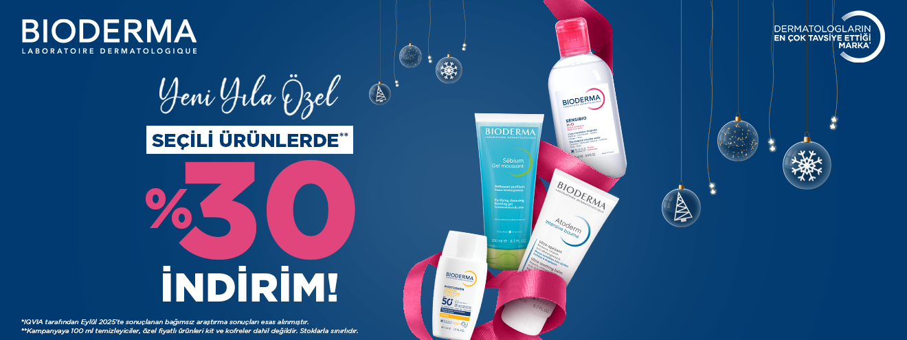 Yıl sonu fırsatları Bioderma %30