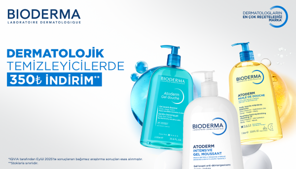 Bioderma Atoderm Dermatolojik Temizleyicilerde 350 TL İndirim