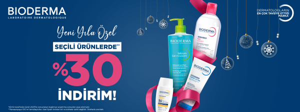 Bioderma Yeni Yıla Özel Seçili Ürünlerde %30 İndirim
