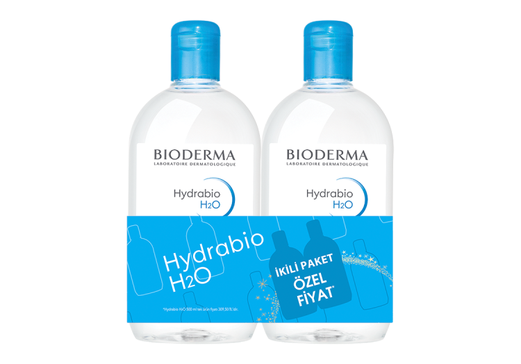 Hydrabio H2O Micellar Makyaj Temizleme Suyu 2'li Set Yüz ve Göz Çevresi 500 ml 